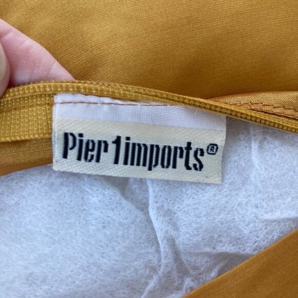 Pier 1 Imports Beaded Luxury Throw Pillow Geometric Red Gold Silver 11 x 11" - Picture 8 of 8